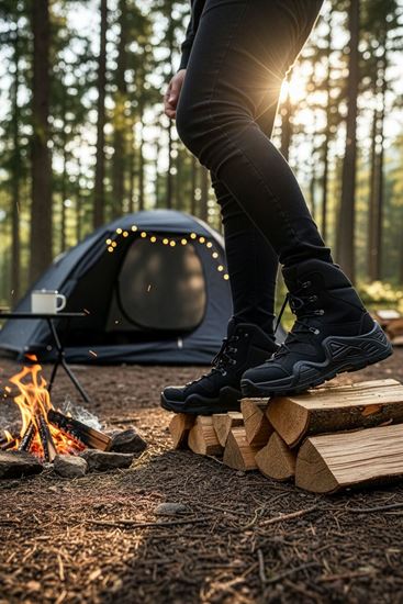 Siyah Combat Gtx WaterProof Fermuarlı Bot