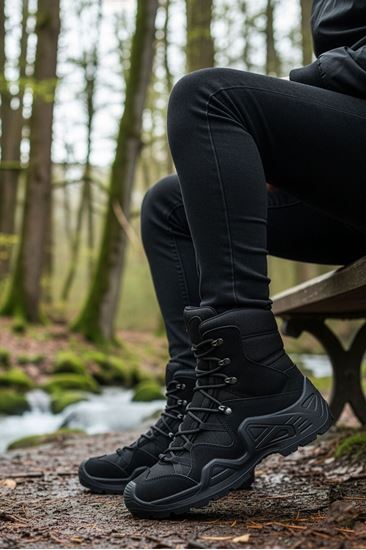 Siyah Combat Gtx WaterProof Fermuarlı Bot