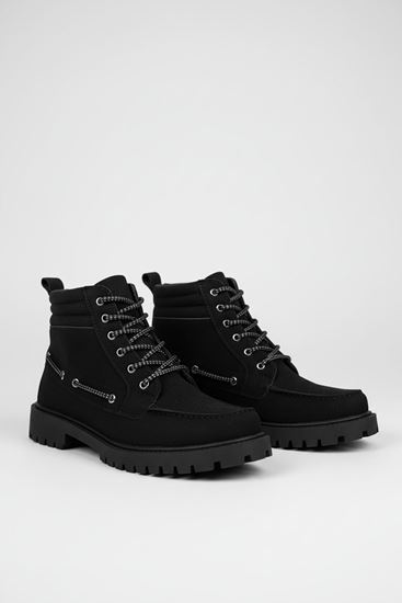 Siyah Süet Retro Erkek Klasik Bot