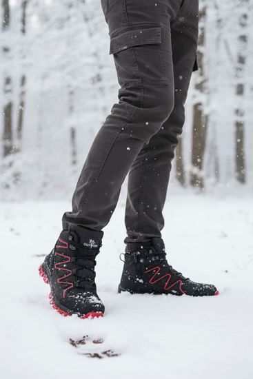 Siyah Kırmızı Street Erkek Outdoor Trekking Bot  - kopya