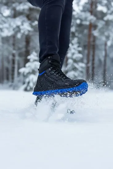 Siyah Mavi Hydro Su Geçirmez Erkek Outdoor Trekking Bot