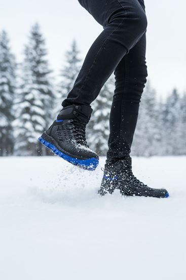 Siyah Mavi Hydro Su Geçirmez Erkek Outdoor Trekking Bot