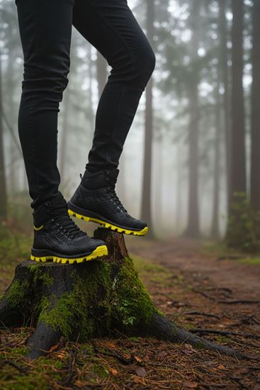 Siyah Sarı Hydro Su Geçirmez Erkek Outdoor Trekking Bot
