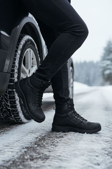 Siyah Hydro Su Geçirmez Erkek Outdoor Trekking Bot