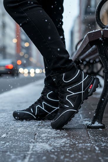 Siyah Beyaz Cross X Outdoor Trekking Erkek Bot