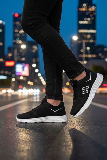 Siyah Beyaz Hummer Erkek Spor Ayakkabı