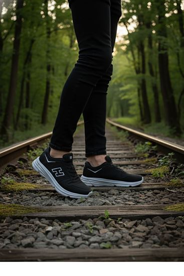 Siyah Gri Hummer Erkek Spor Ayakkabı - kopya