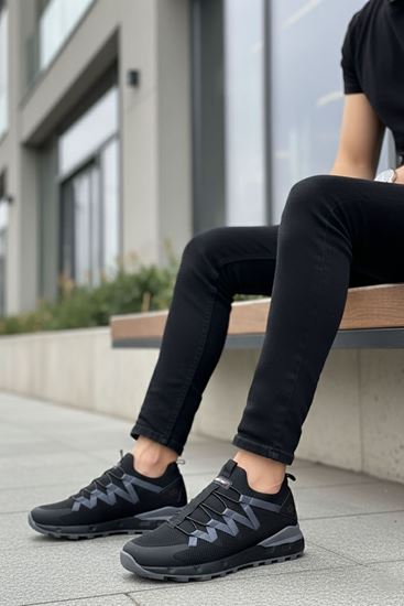 Siyah Füme Erkek Spor Ayakkabı