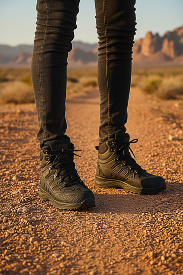 Siyah Füme Su Geçirmez Erkek Trekking Bot