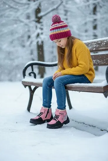 Pembe Unisex Çocuk Bot
