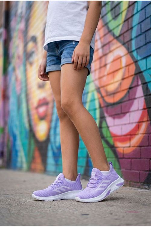 Lila Triko Çocuk Spor Ayakkabı