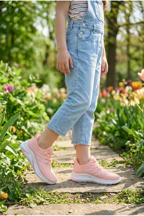 Pembe Triko Çocuk Spor Ayakkabı