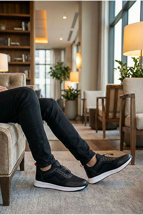 Siyah Vortex Erkek Spor Ayakkabı