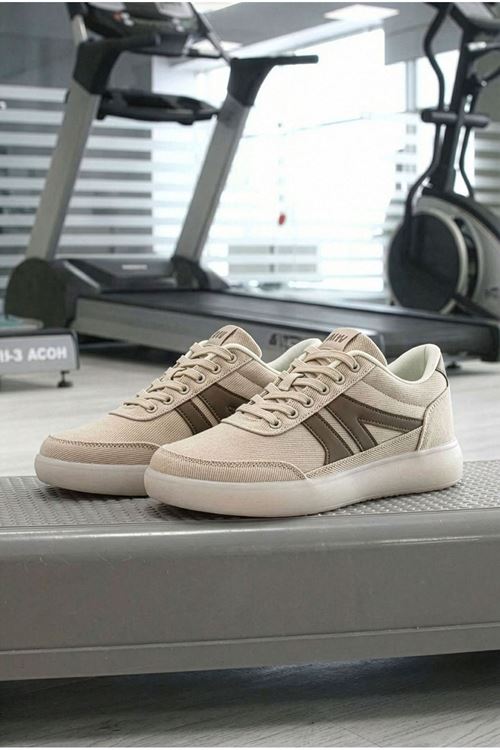 Bej Silica Kumaş Erkek Spor Ayakkabı