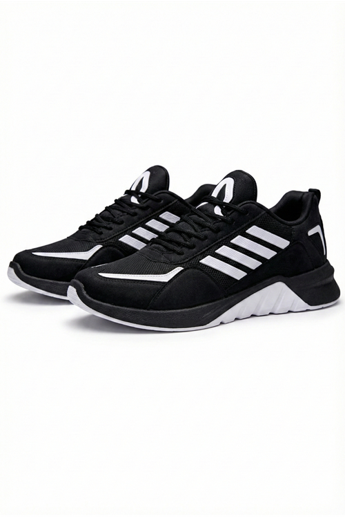 Beyaz Showtheway Çizgili Erkek Spor Ayakkabı