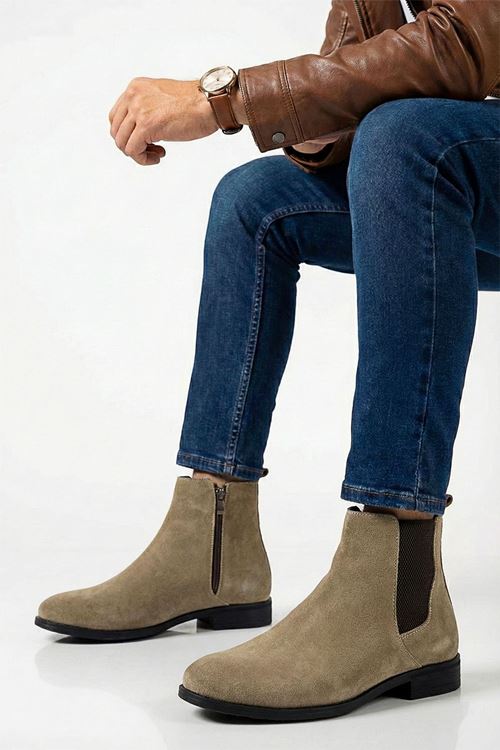 Vizon Vega Erkek Hakiki Deri Chelsea Bot