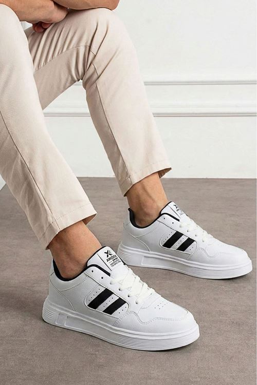 Beyaz Siyah Focus Erkek Spor Ayakkabı