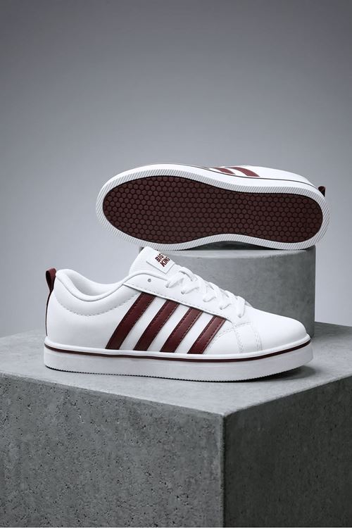 Bordo Beyaz Vento Erkek Sneaker Ayakkabı