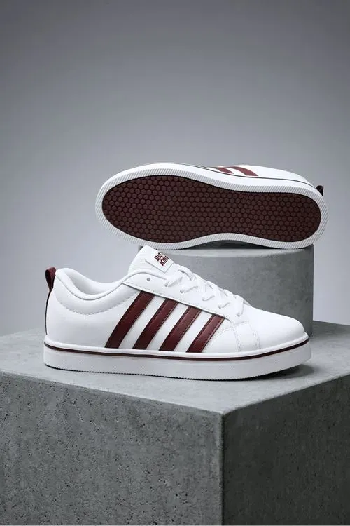 Bordo Beyaz Vento Erkek Sneaker Ayakkabı