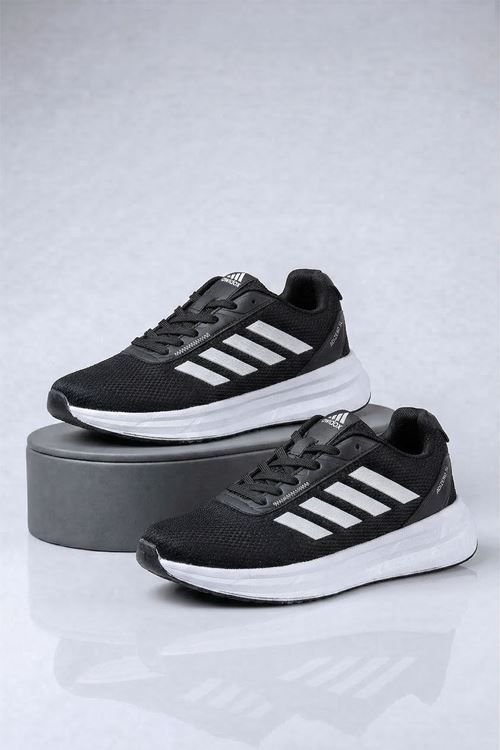 Siyah Beyaz Aero Erkek Spor Ayakkabı