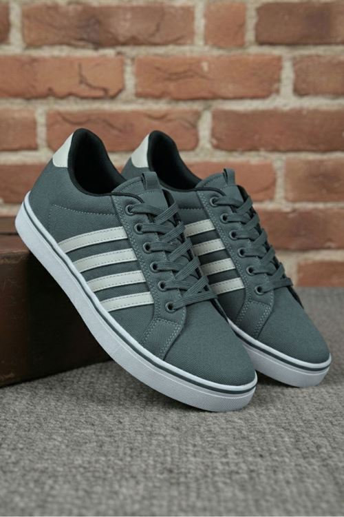 Füme Çizgili Jean Erkek Spor Ayakkabı