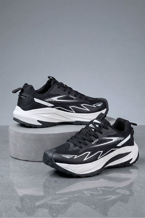 Siyah Bolt Erkek Spor Ayakkabı  - (DAR KALIPTIR!)