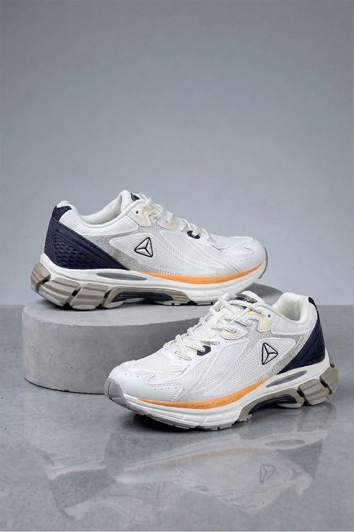 Beyaz Lacivert Pulsar Erkek Spor Ayakkabı