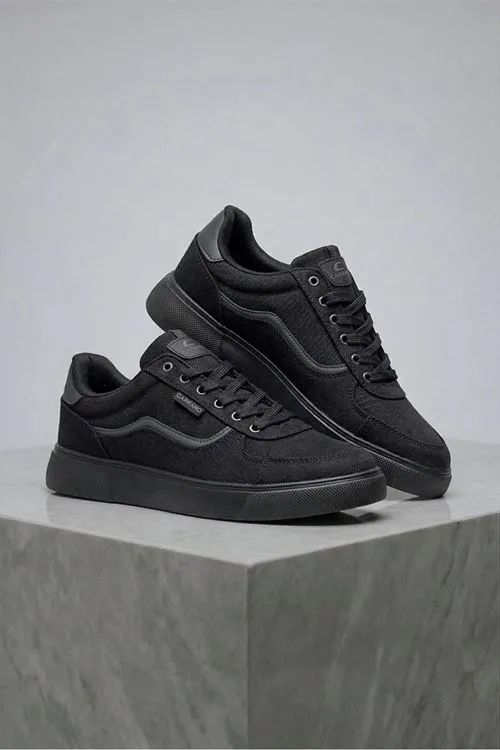 Siyah Motto Erkek Sneaker Ayakkabı