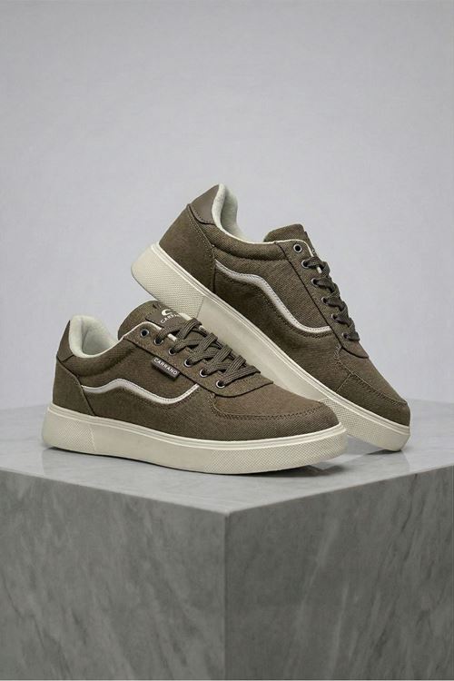 Kahve Motto Erkek Sneaker Ayakkabı