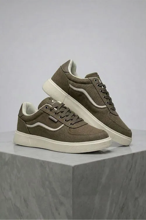 Kahve Motto Erkek Sneaker Ayakkabı