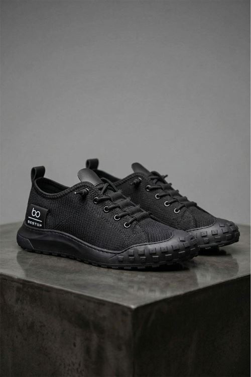 Siyah Dynamight Keten Yazlık Günlük Ayakkabı