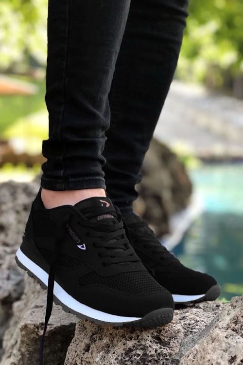 Siyah Yazlık Erkek Spor Ayakkabı