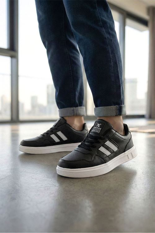 Siyah Beyaz Focus Erkek Spor Ayakkabı