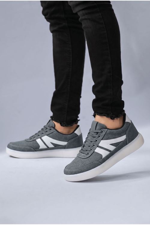 Füme Silica Kumaş Erkek Spor Ayakkabı
