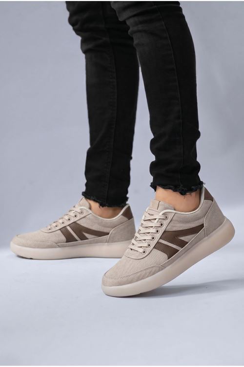 Bej Silica Kumaş Erkek Spor Ayakkabı