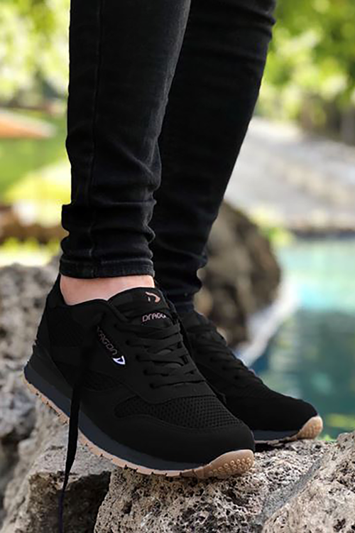 Siyah Yazlık Spor Ayakkabı