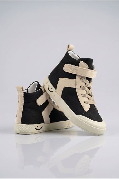  Siyah Keten Unisex Çocuk Ayakkabı