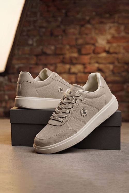 Bej Velar Kumaş Erkek Spor Ayakkabı