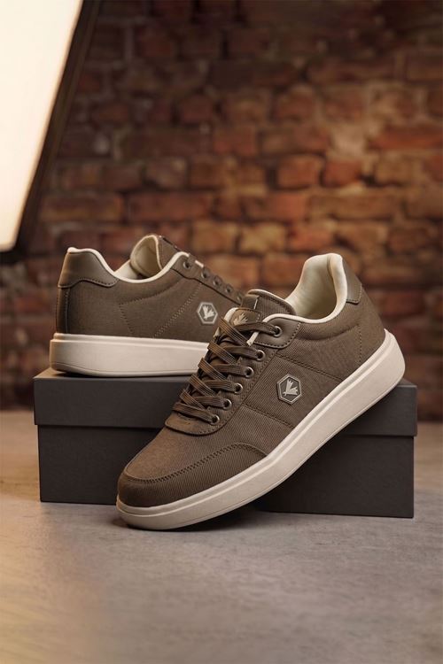 Kahve Velar Kumaş Erkek Spor Ayakkabı