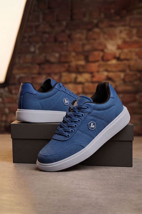 Lacivert Velar Kumaş Erkek Spor Ayakkabı