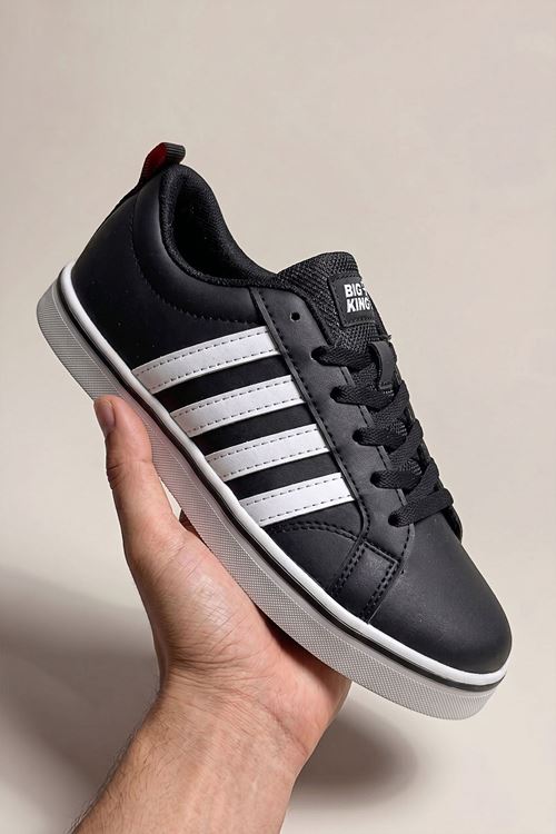 Siyah Beyaz Vento Erkek Sneaker Ayakkabı