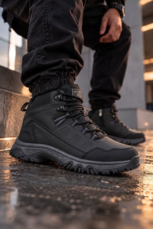 Siyah Trail Outdoor Trekking Erkek Bot 