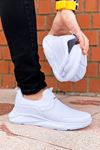 Beyaz Slip-On File Erkek Spor Ayakkabı