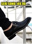 Siyah Gümüş Detay Erkek Klasik Ayakkabı