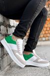 Beyaz Yeşil  Spor Ayakkabı
