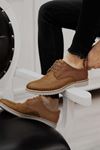 Taba Deri Tarz Delikli Erkek Klasik Ayakkabı