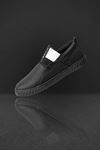 Siyah Beyaz Bant Detay Triko Erkek Spor Ayakkabı 