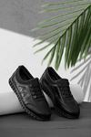 Siyah Çarık Model Erkek Ayakkabı