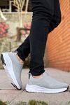 Gri Slip-On Elevated Streak Erkek Spor Ayakkabı
