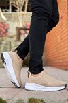 Bej Slip-On Elevated Streak Erkek Spor Ayakkabı